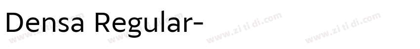 Densa Regular字体转换